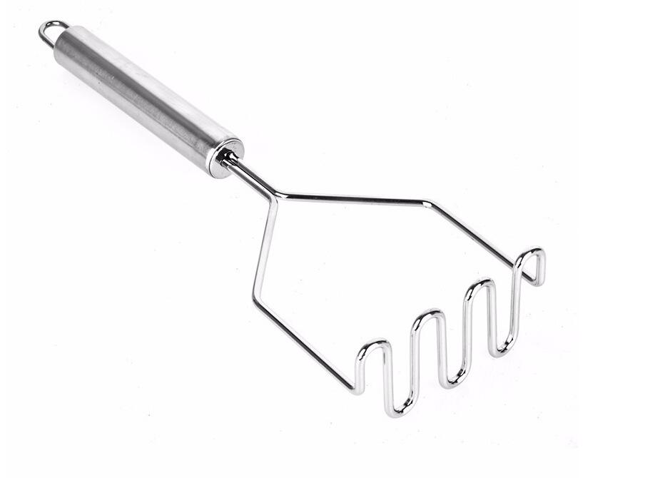 Puree Press, báo chí tiềm năng thủ công chuyên nghiệp, máy xay trái cây và rau trong thép không gỉ được đánh bóng bằng gương và liền mạch, với tay cầm silicon và không trượt và dễ nắm bắt