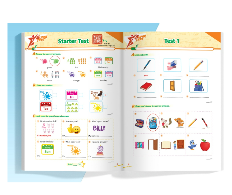 Sách Super Test - Đề kiểm tra nhanh Tiếng Anh Lớp 2