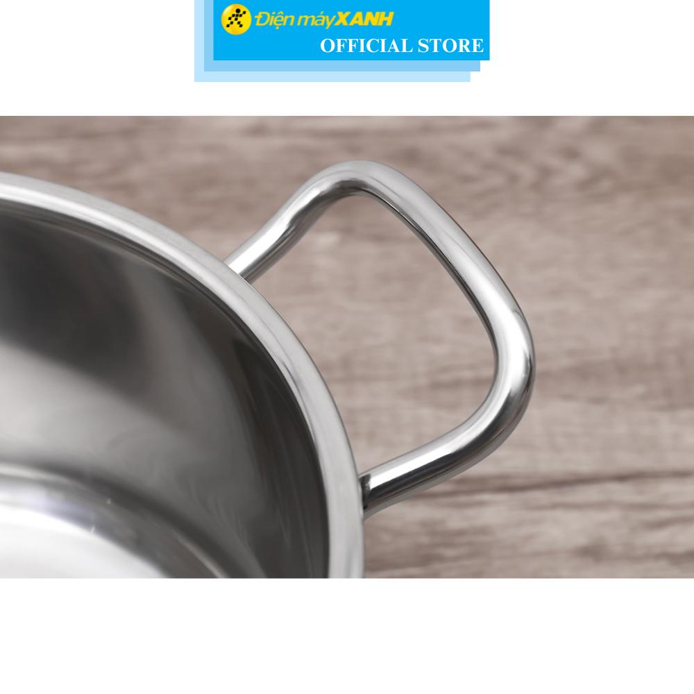 Nồi inox 5 đáy nắp kính 20 cm Fivestar N20-5DG 304 - Hàng Chính Hãng