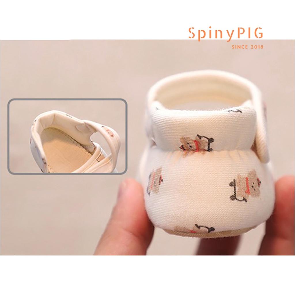 Giày tập đi cho bé 0-18 tháng tuổi 100% cotton hữu cơ tự nhiên không chất tẩy nhuộm chống trơn trượt hàng siêu xinh ơi