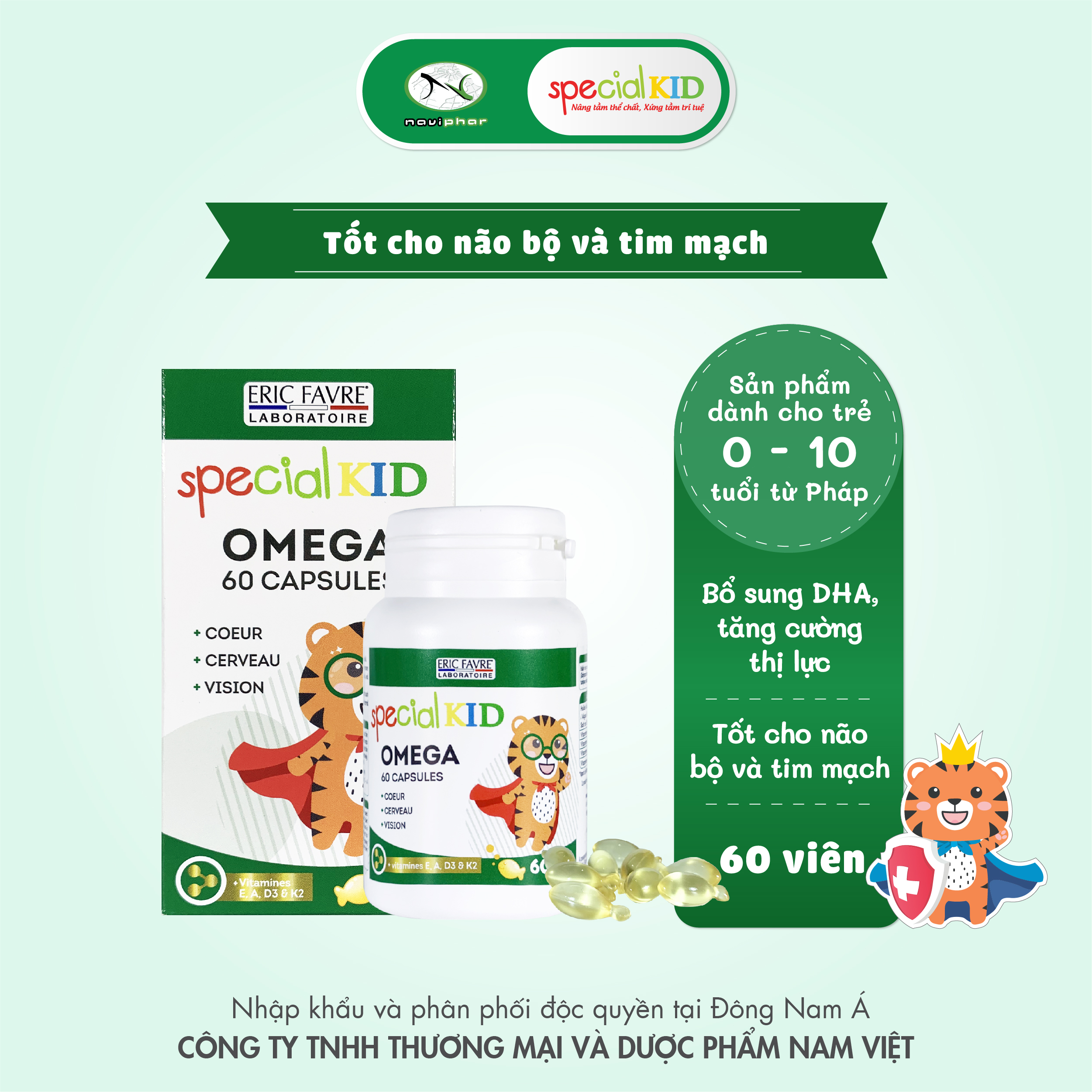 TPBVSK Special Omega Capsules - Tinh dầu bổ sung Omega, DHA - Tốt cho não bộ và tim mạch, hỗ trợ tăng cường thị lực
