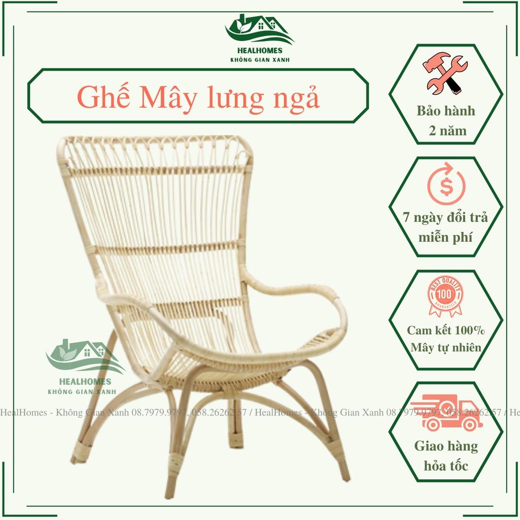 GHẾ THƯ GIÃN MÂY LƯNG NGẢ ARMCHARI Dùng Đọc Sách, Nghỉ Ngơi, Decor / HealHomes – Không Gian Xanh