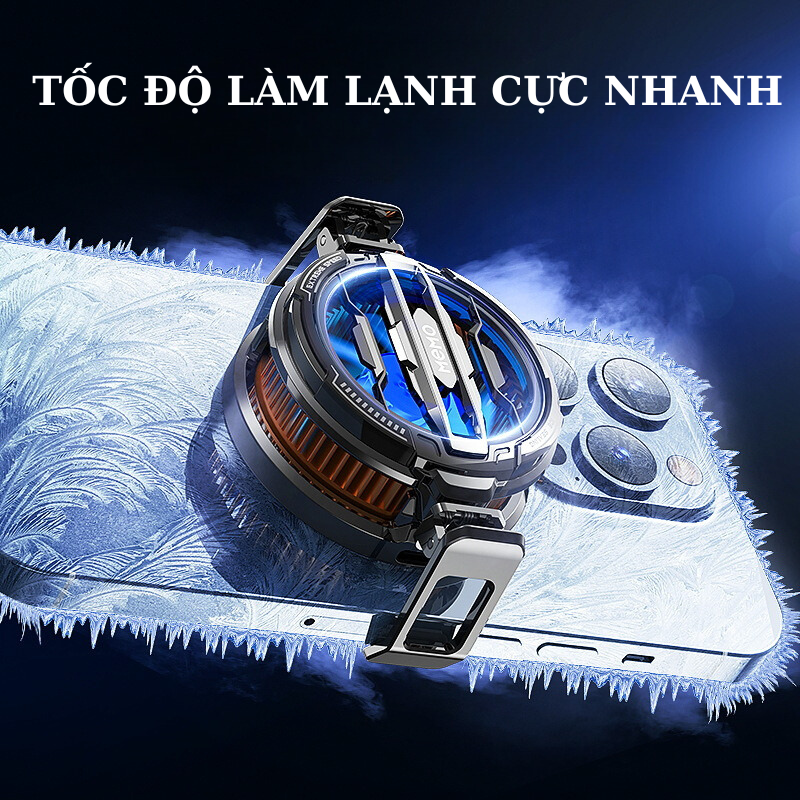 Quạt Tản Nhiệt Điện Thoại Sò Lạnh MEMO CX07 Hàng Nhập Khẩu - Thế Hệ Mới Nhất, Hỗ Trợ Làm Mát Khi Chơi Game, Livestream