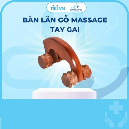 Bàn lăn gỗ massage tay gai