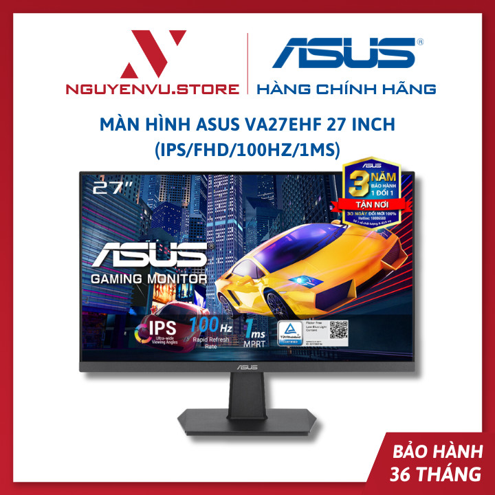 MÀN HÌNH ASUS VA27EHF (27 INCH/FHD/IPS/100HZ/1MS) - Hàng chính hãng