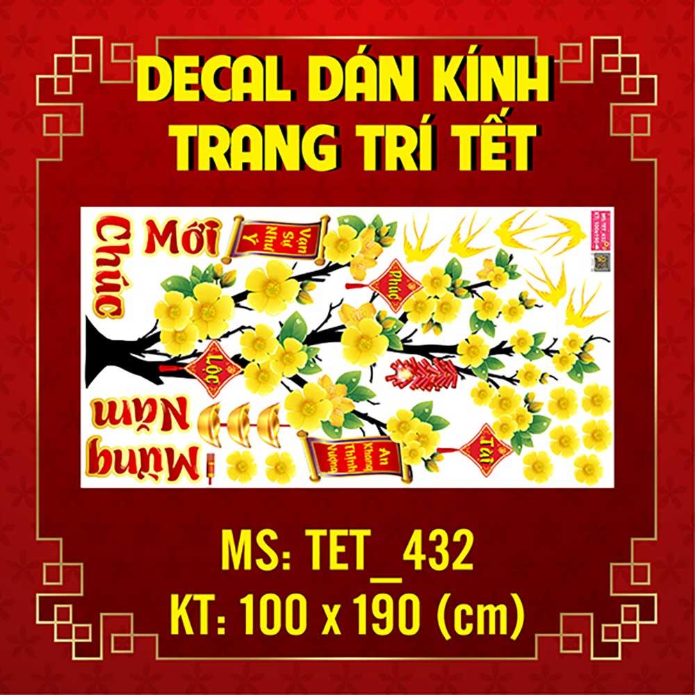 DECAL TRANG TRÍ TẾT 2023 COMBO SỐ 4