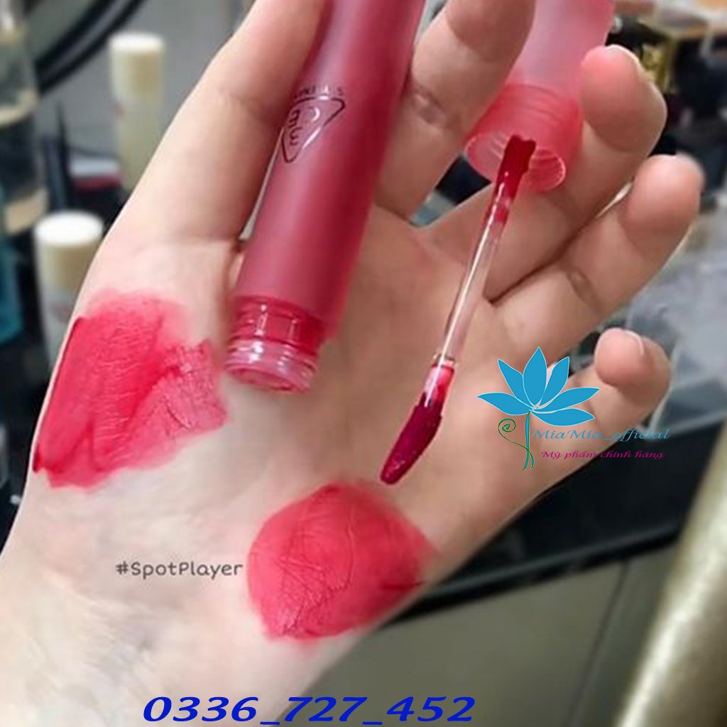 Son Kem Lì 3CE Blur Water Tint Spot Player - Màu Đỏ Hồng 4.6g Mềm Mịn Lâu Trôi [CHÍNH HÃNG]