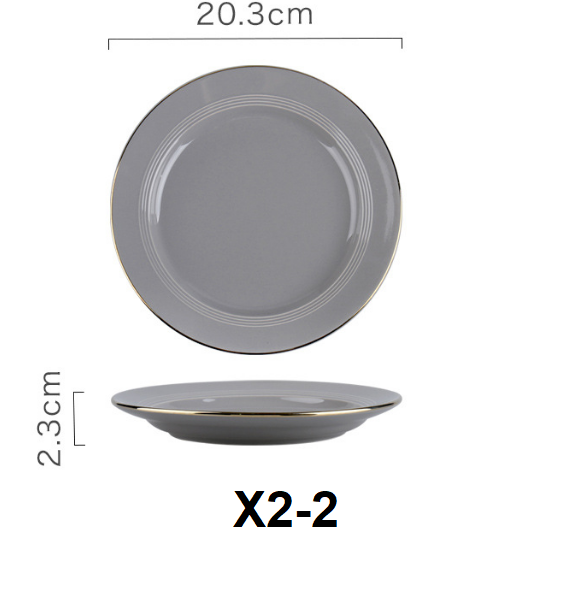 Set mix 2 màu đen ghi 32 chi tiết cho 8 người
