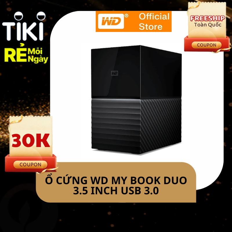 Ổ cứng WD My Book Duo 3.5 inch USB 3.0 Hàng Chính Hãng