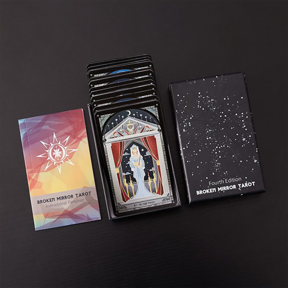 Bộ Bài Broken Mirror Tarot 78 Lá Bài 7x12 Cm Tặng Đá Thanh Tẩy