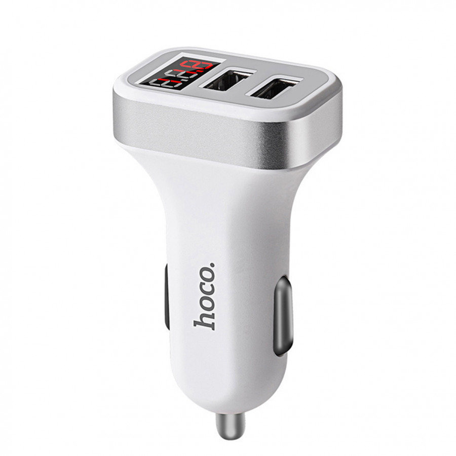 Tẩu Sạc Oto Hoco Z3 - 2 Cổng ra - Củ Sạc Điện Thoại Trên oto Chính Hãng