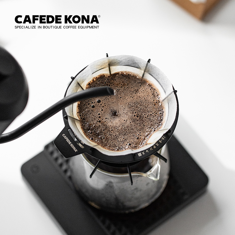 Phễu V60 01 bằng thép Nhật Cafede Kona