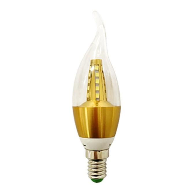 Combo 10 bóng đèn led nến 5W ánh sáng vàng dùng trong đèn trang trí, đèn chùm, đèn tường, đèn ngủ.