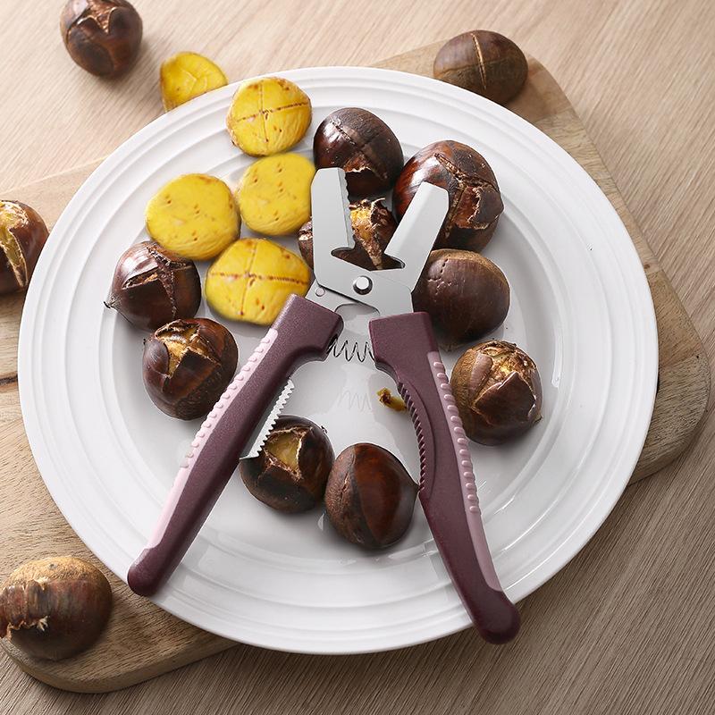 Kéo cắt vỏ hạt dẻ 3 trong 1 Kìm bóc vỏ quả óc chó