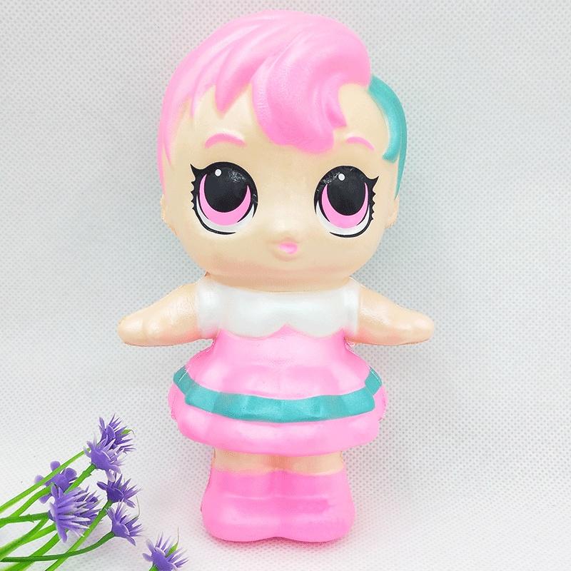 Squishy Lớn JUMBO Hình cô bé cậu bé Đồ Chơi Xốp Giảm Stress Hình mềm mịn dễ Thương đàn hồi Cho