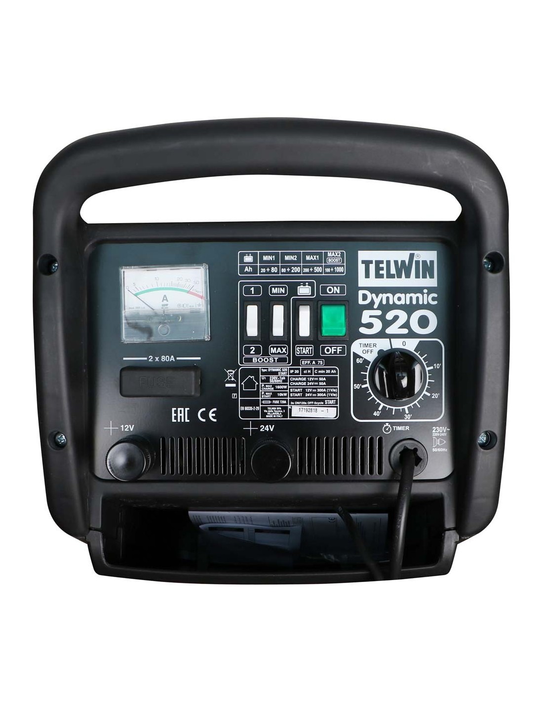 Máy Sạc & Khởi Động Ắc Quy Telwin DYNAMIC 520 START