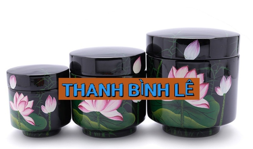 Hủ trà sơn mài nhiều size thích hợp đựng trà, trang trí, làm quà tặng