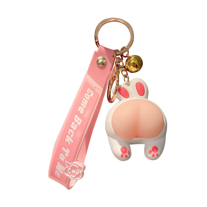 Móc Khóa Mông Mochi Animal Cute Hàng Chính Hãng - Thỏ