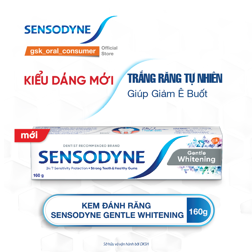 Kem đánh răng Sensodyne Gentle Whitening 160g