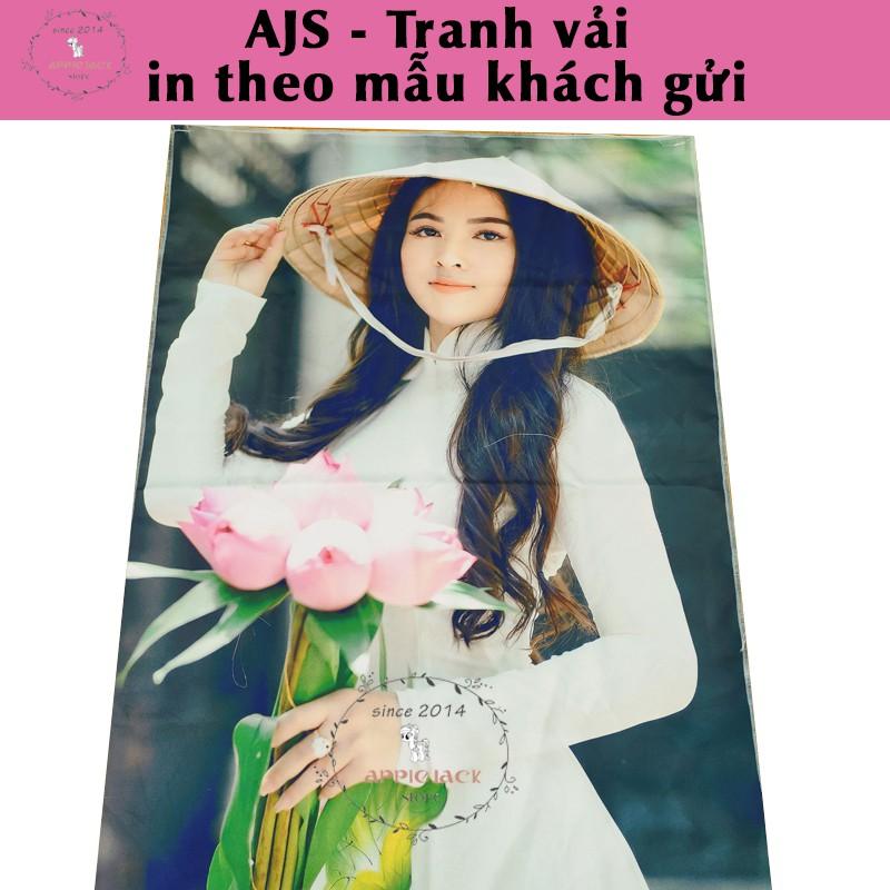 Tranh Vải treo tường in theo mẫu khách gửi -