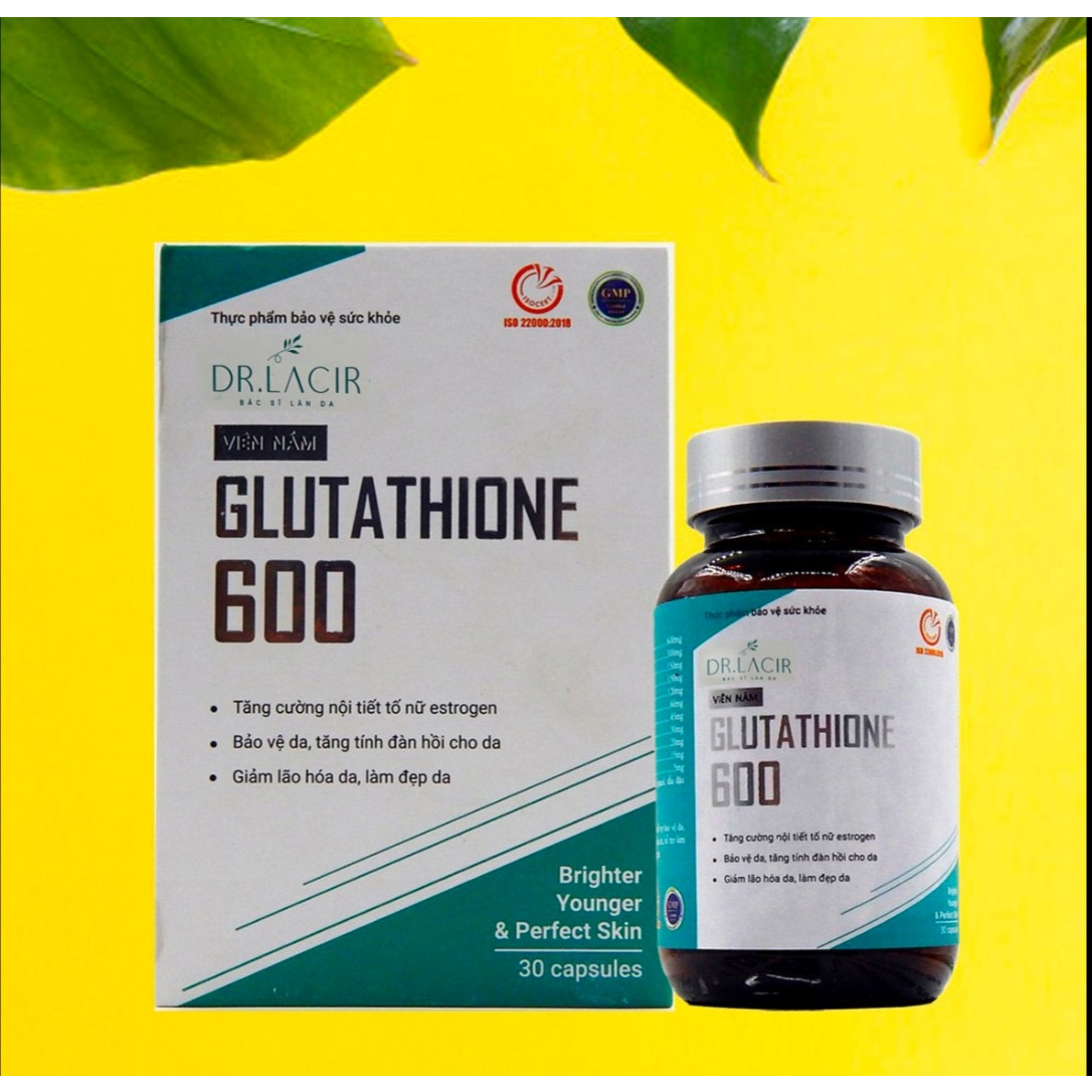 ] - Viên Uống Mờ Nám, Trắng Da Glutathione 600 - Hàng Chính Hãng Dr. Lacir