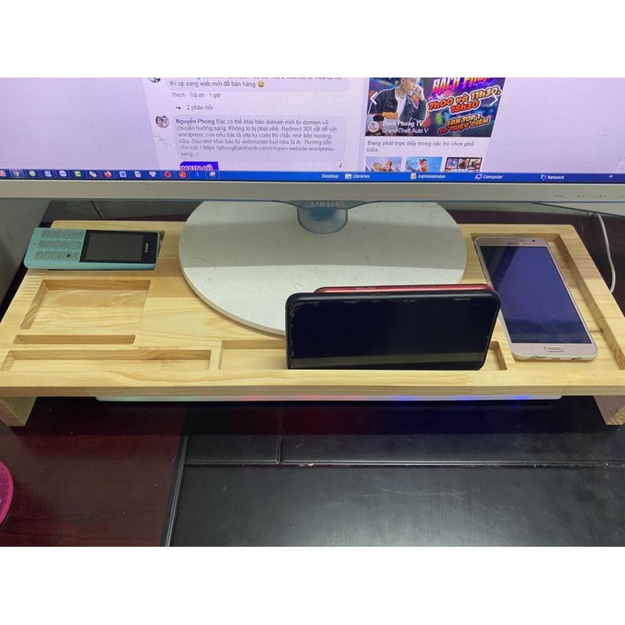P23 - Kệ Kê Màn Hình Máy Tính PC, Kê iMac Nhôm Nguyên Khối Cao Cấp Để Bàn Nâng Chỉnh Độ Cao Đặt Bàn Làm Việc Sang Trọng.