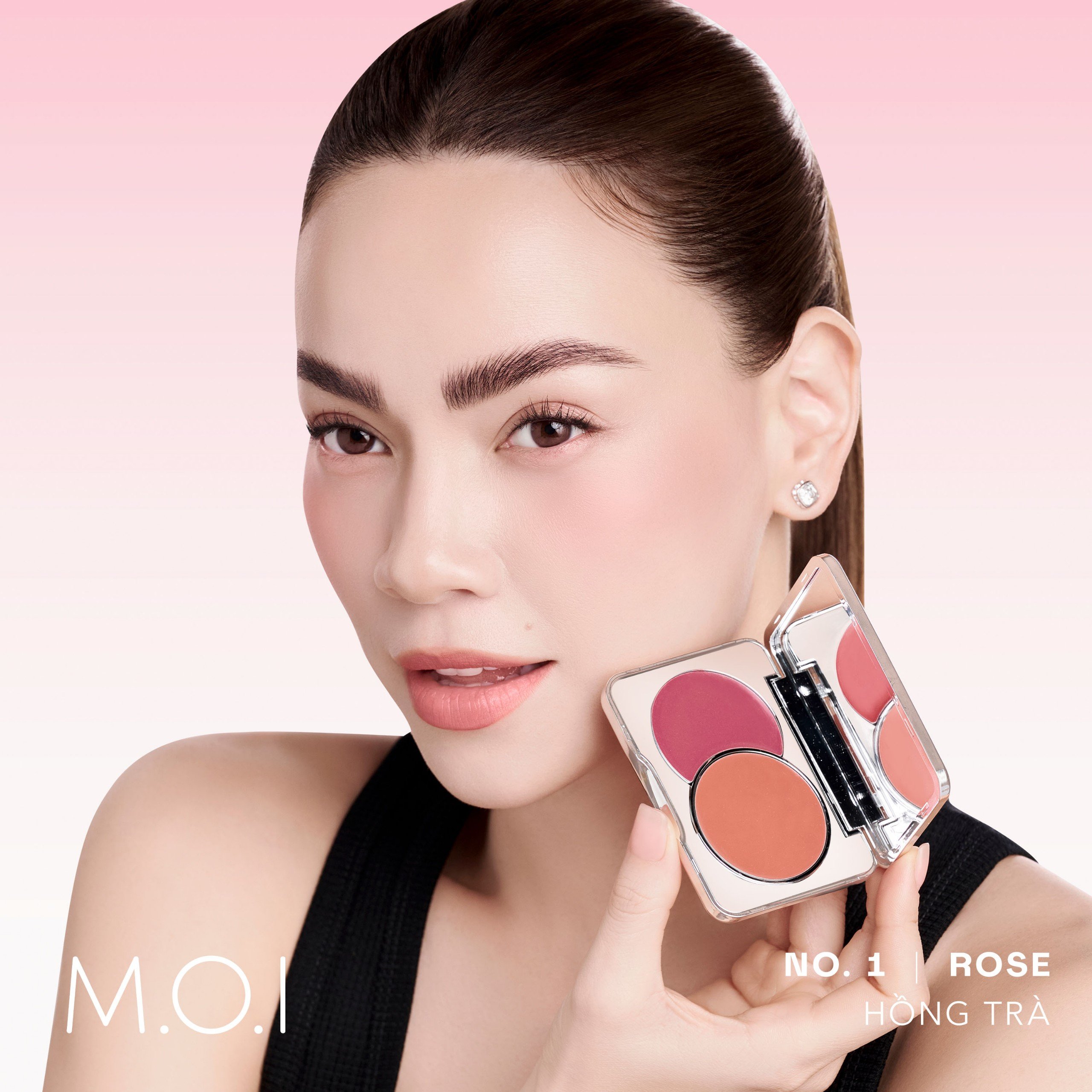 Bộ đôi M.O.I SON TINT LÌ NHẸ MÔI LÂU TRÔI 12H LOLLIPOPS - Matte Lasting Lip Tint - Lollipops và Má hồng kem 2 màu Dual Cream Blusher