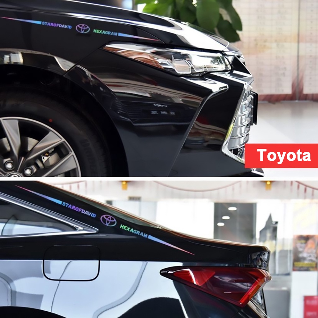 Tem dán thể thao xe ô tô nổi chữ- Logo 3D phản quang
