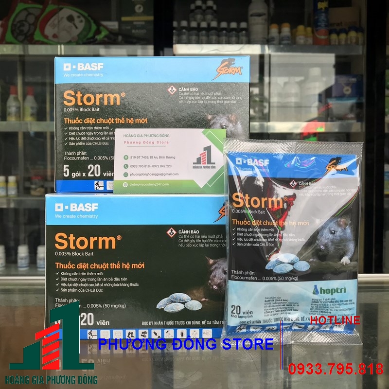 Thuốc diệt chuột STORM 0.005%_ 20 VIÊN