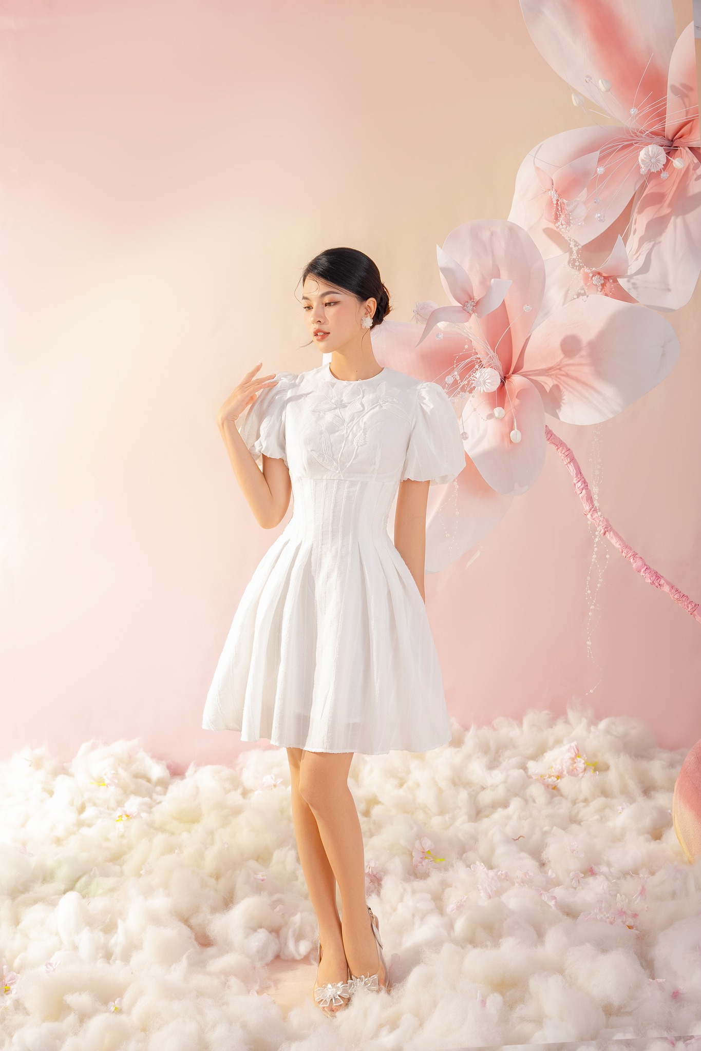 OLV - Đầm Rory Pleated Embro