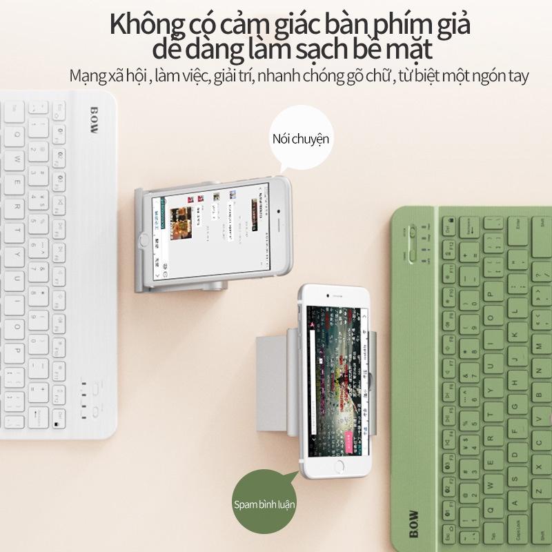 Bộ chuột và bàn phím mimi kết nối không dây bluetooth tương thích với nhiều thiết bị ,chuột bàn phím mini cao cấp