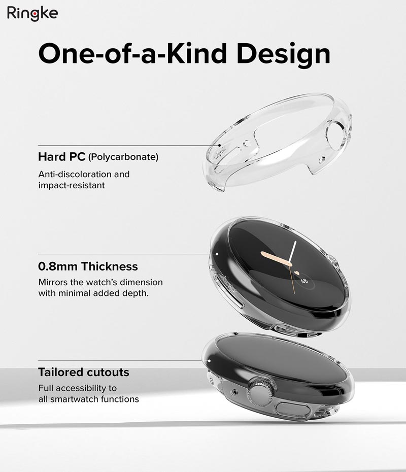 Bộ 2 Ốp dành cho Google Pixel Watch RINGKE Slim - Hàng Chính Hãng