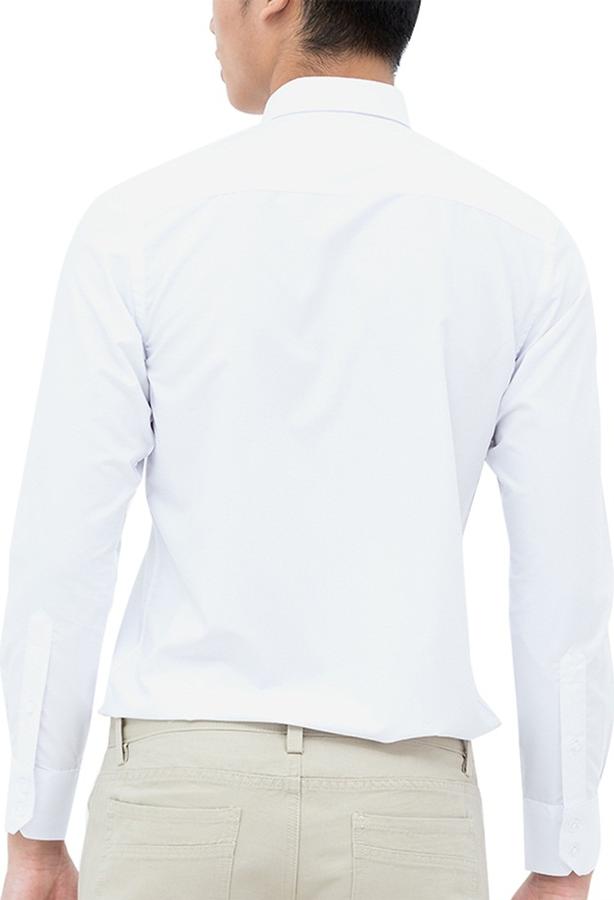 Áo Sơ Mi Nam Công Sở Vải Lụa Chất Không Nhăn Dài Tay Hàn Quốc Chất Lượng Cao