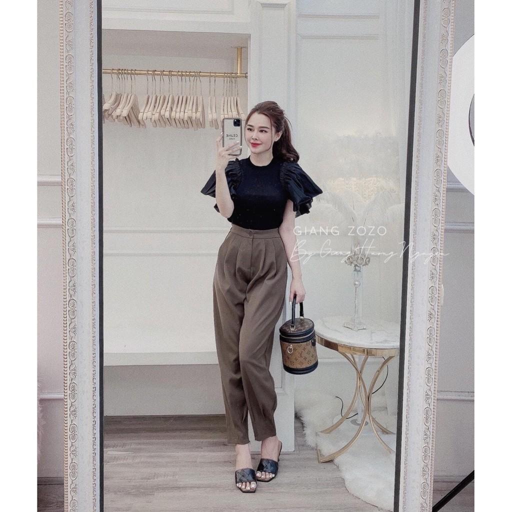 QUẦN BAGGY BO CHÂN KHOÁ GẤU QUẦN TÂY SIÊU ĐẸP CHẤT TUYẾT MƯA ĐỨNG FROM THỜI TRANG BAGGY KHÓA GẤU 8321