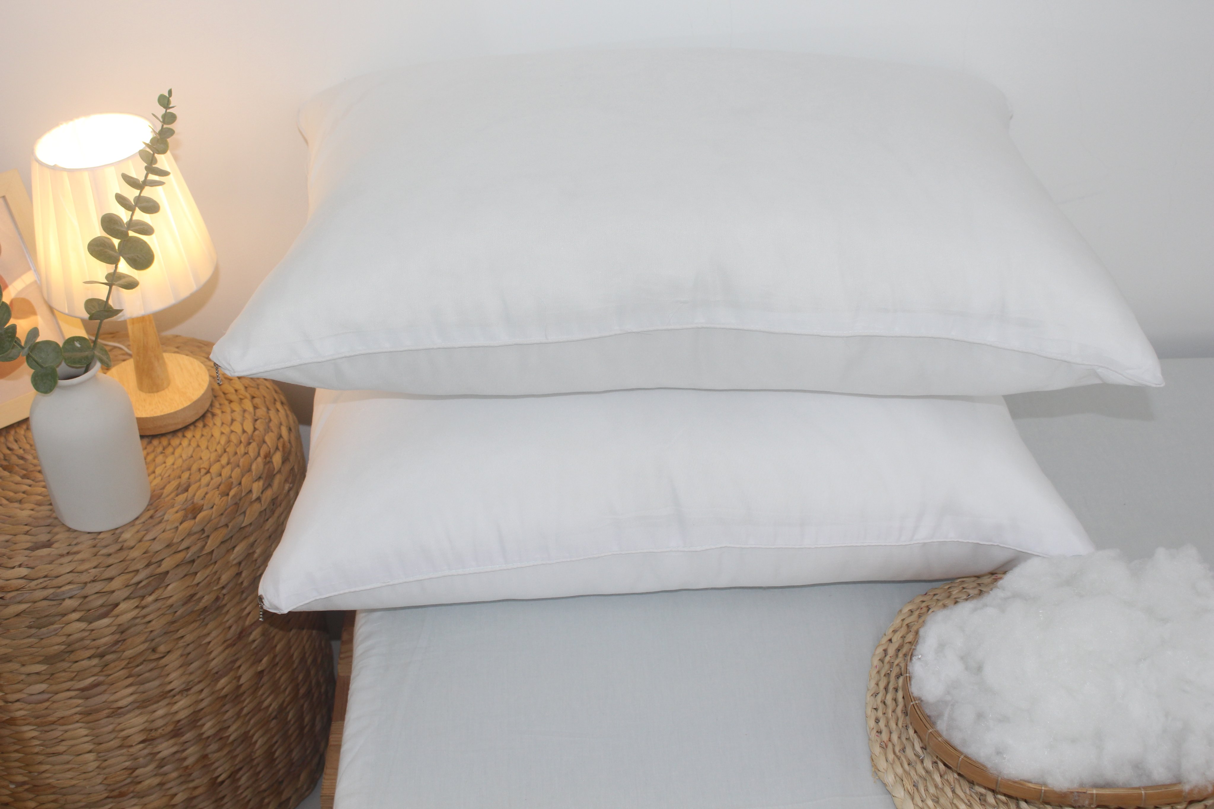 Ruột gối nằm SIÊU MỀM cao cấp cho gia đình và khách sạn 5 sao - Pillow Microfiber mềm mại như lông vũ
