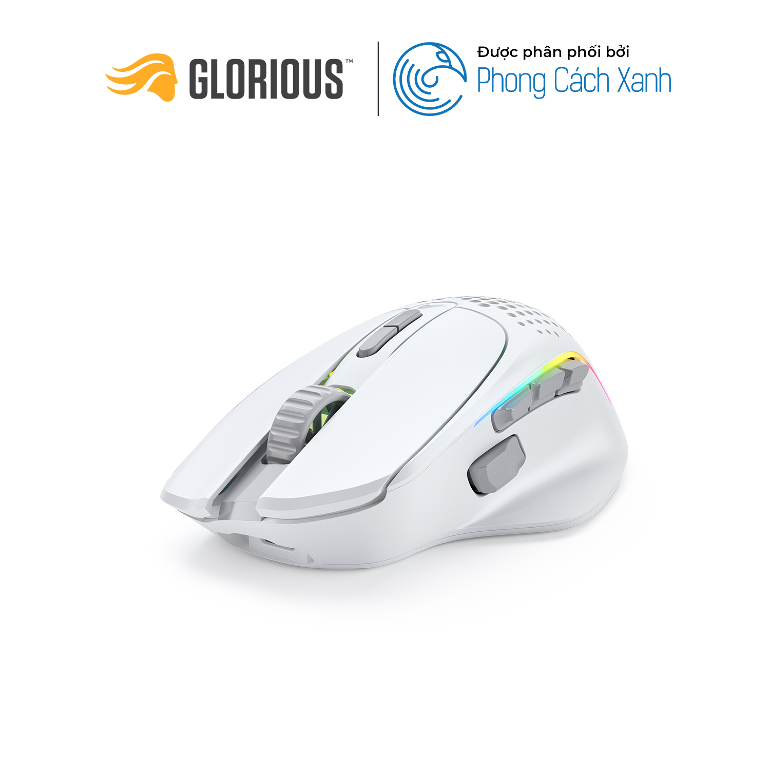 Chuột công thái học không dây siêu nhẹ Glorious Model I 2 Wireless | Matte - Hàng Chính Hãng
