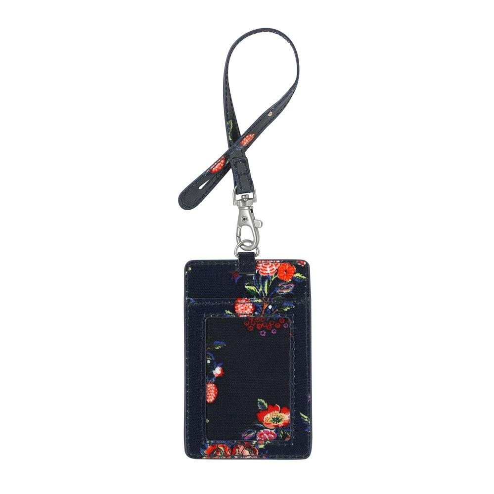 Cath Kidston - Thẻ đeo /I.D Holder - Kingdom Posey - Navy -1042894