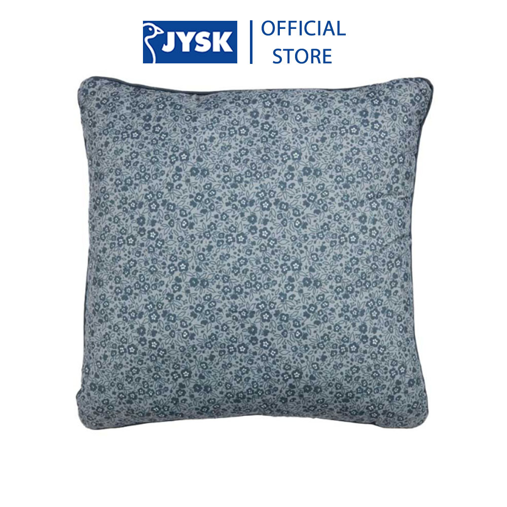 Gối trang trí | JYSK Hallon | polyester | xanh | R45xD45cm