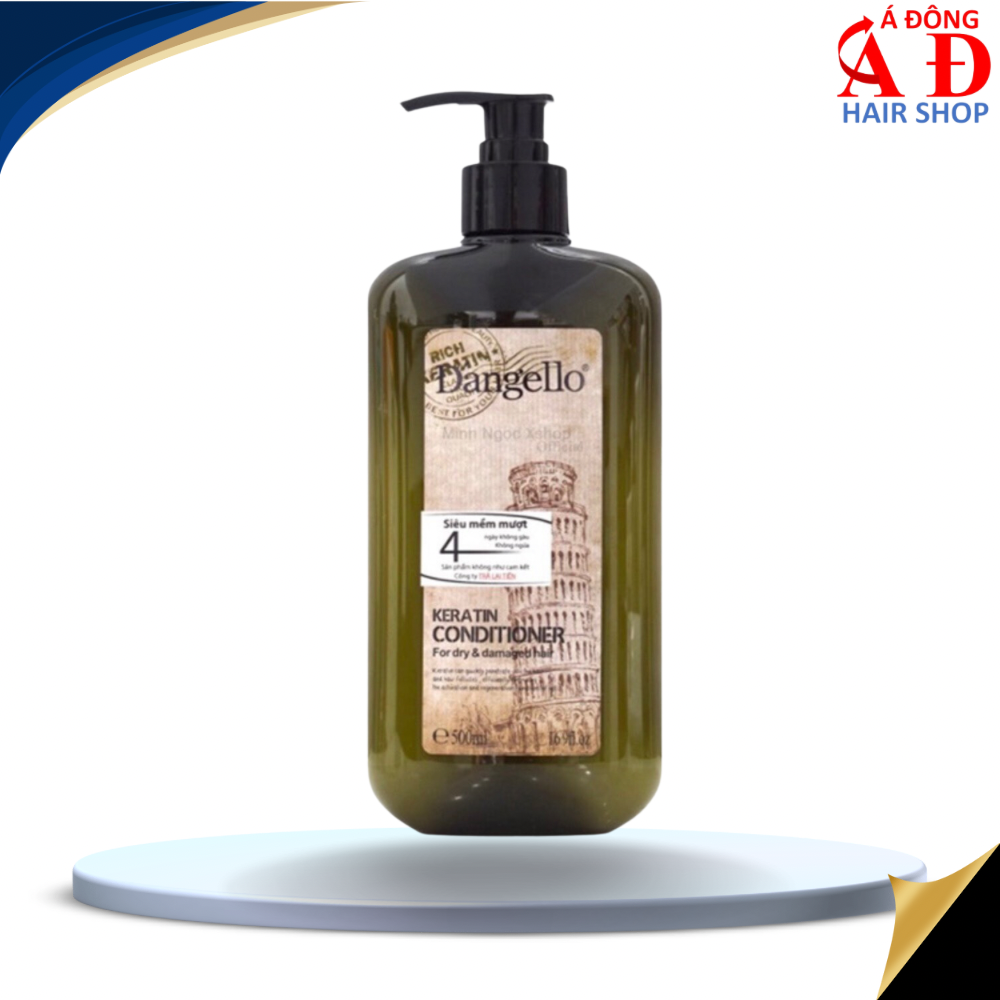 [D'angello] Dầu xả Dangello Keratin conditioner siêu mượt cho tóc khô hư tổn 500ml