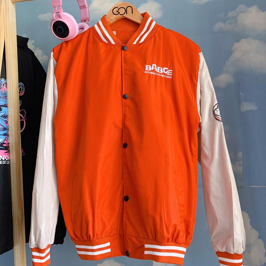 Áo Khoác kiểu dù Bomber unisex form rộng nam nữ 2 lớp BADGE