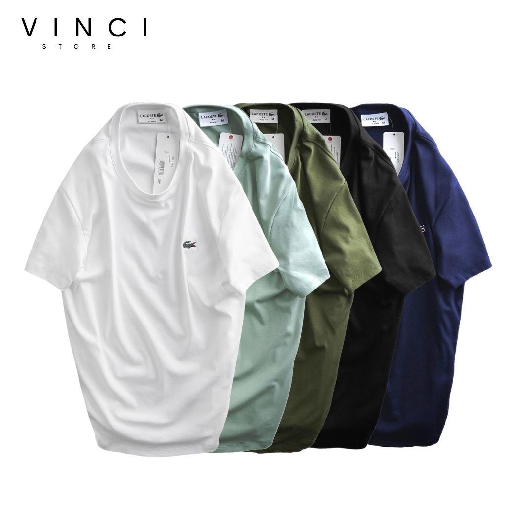 Áo Phông Cotton Cá Sấu Logo Thêu Vnxk