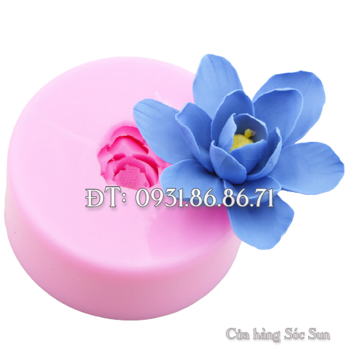 Khuôn silicon hoa ngọc lan cánh tròn loại 11 cm – Mã số 1344