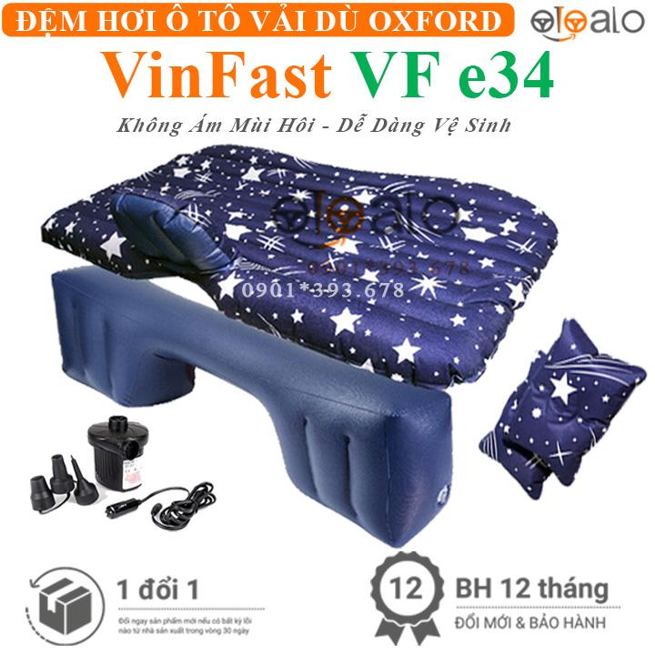 Đệm hơi ô tô VinFast VF e34 vải dù Oxford CAO CẤP họa tiết ngôi sao