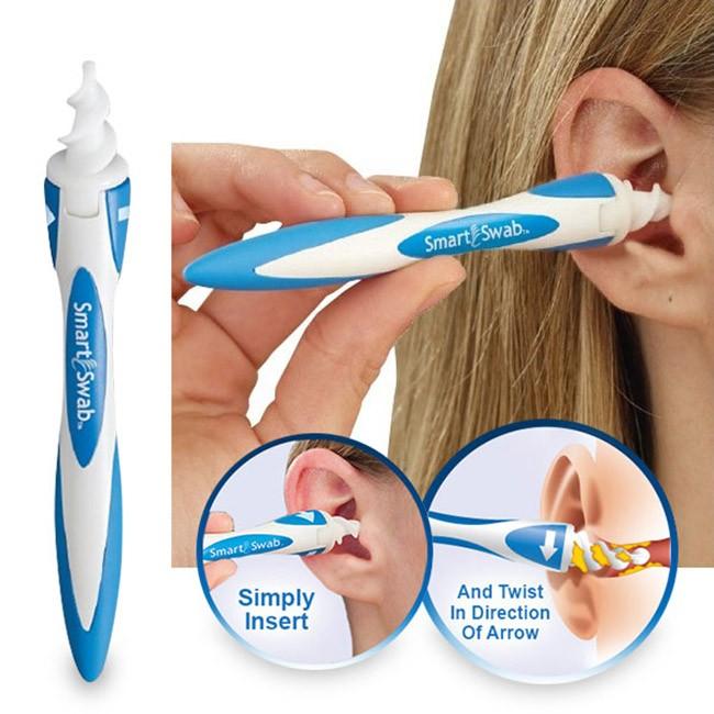 Dụng cụ lấy ráy tai Smart Swab kèm 16 đầu silicon mềm mại