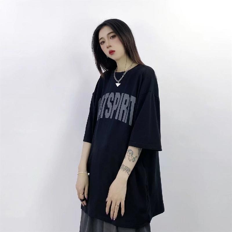 Áo Thun Tay Ngắn Dáng Rộng Cỡ Lớn Thoải Mái In Họa Tiết Thời Trang Mùa Hè Cho Nam Và Nữ