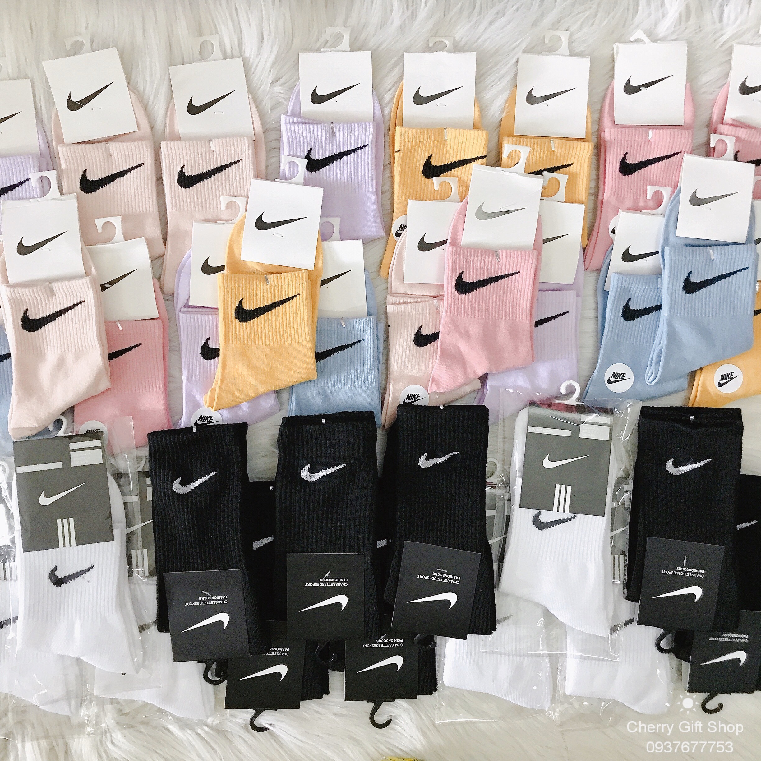 Vớ Cổ Cao UNISEX Vớ Nam Nữ - Tất Vớ Cotton Siêu Dày Thoáng Khí