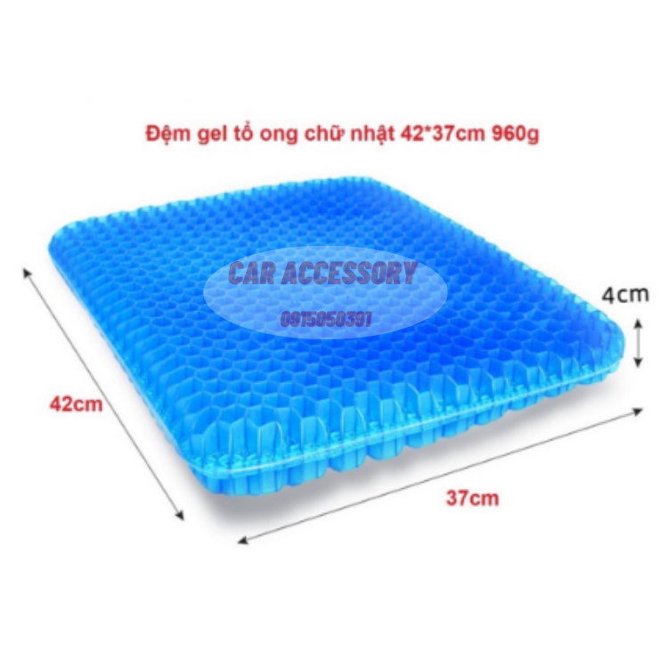 Đệm gel xe hơi đa chức năng đệm đá tổ ong đệm mát đệm mùa hè thoáng khí đệm ghế văn phòng