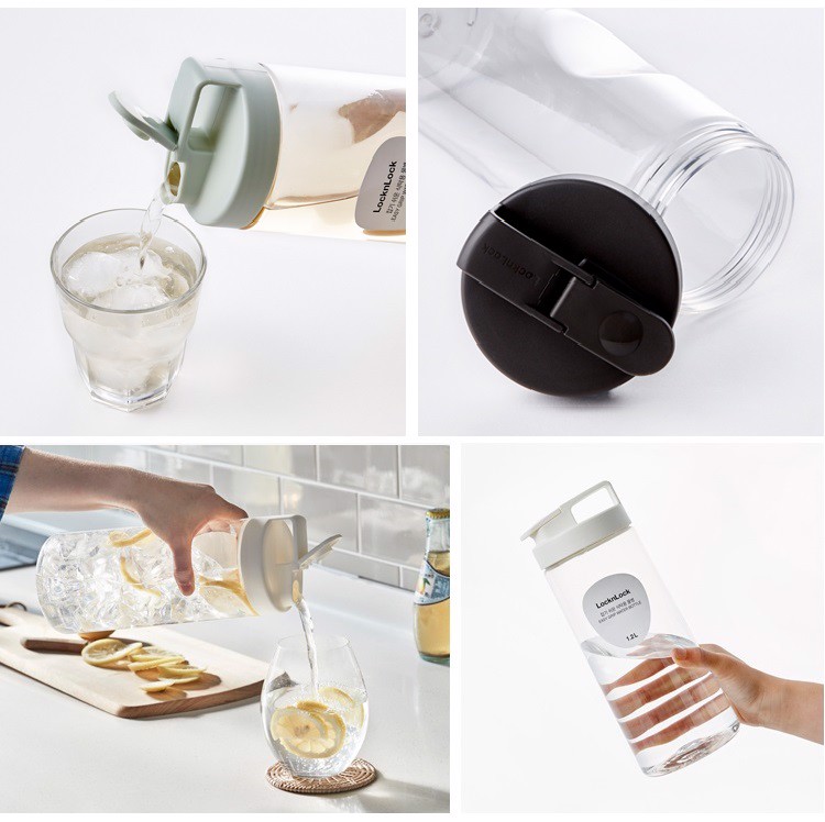 Bình đựng nước bằng nhựa Lock&Lock Water Bottle 1200ml HAP813 & 1500ml HAP814