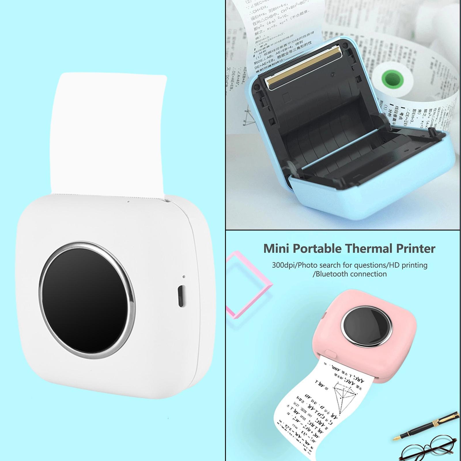 Bluetooth Pocket Thermal Printer  Photo Printer White