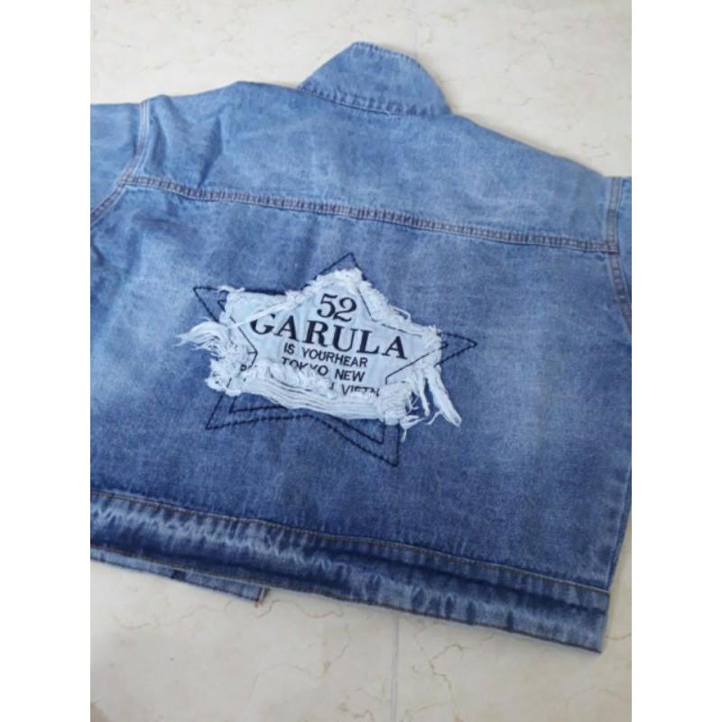 Áo khoác jeans nữ hình ngôi sao